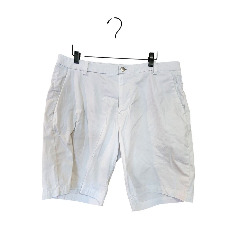 Lululemon LULULEMON Men's 9.5" White ABC Classic Fit Chino Shorts Size 34 Casual